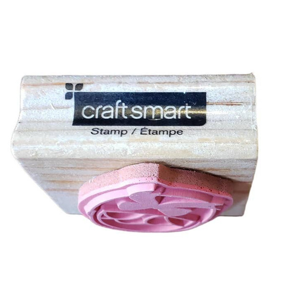 Spring Easter Basket With Eggs Craftsmart Wood Mounted Rubber Stamp - Picture 7 of 8